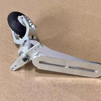 Aluminum Alloy Steering Tail Wheel for RC Gas Engine Turbine Planes (75mm, 82mm, 100mm Heights)