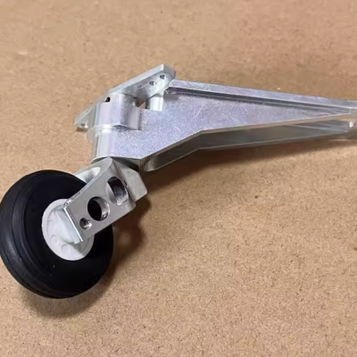 Aluminum Alloy Steering Tail Wheel for RC Gas Engine Turbine Planes (75mm, 82mm, 100mm Heights)
