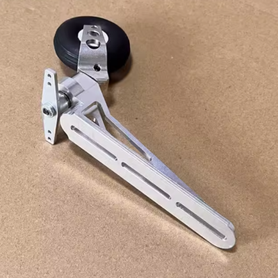 Aluminum Alloy Steering Tail Wheel for RC Gas Engine Turbine Planes (75mm, 82mm, 100mm Heights)