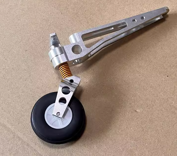Aluminum Alloy Steering Tail Wheel for RC Gas Engine Turbine Planes (75mm, 82mm, 100mm Heights)
