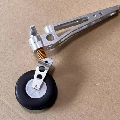 Aluminum Alloy Steering Tail Wheel for RC Gas Engine Turbine Planes (75mm, 82mm, 100mm Heights)