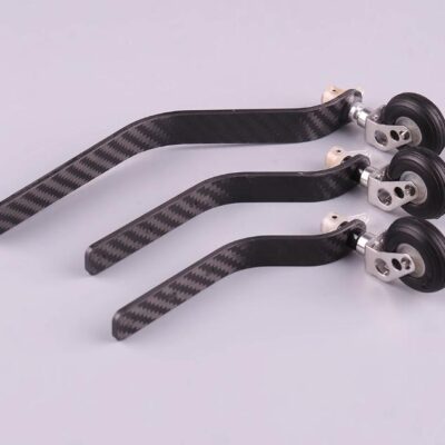 100cc Carbon Fiber Tail Wheel Bracket with PU Wheels
