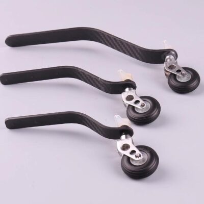 100cc Carbon Fiber Tail Wheel Bracket with PU Wheels
