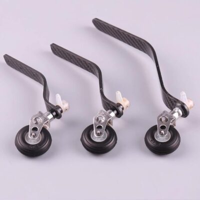 100cc Carbon Fiber Tail Wheel Bracket with PU Wheels