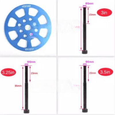 Pointed Aluminum Alloy Spinner for DLE Engines – Compatible with Sbach Airplanes
