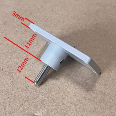 Aluminum Alloy Landing Gear Mounting Base with Adapter Shaft Options 4.0MM & 3.0MM