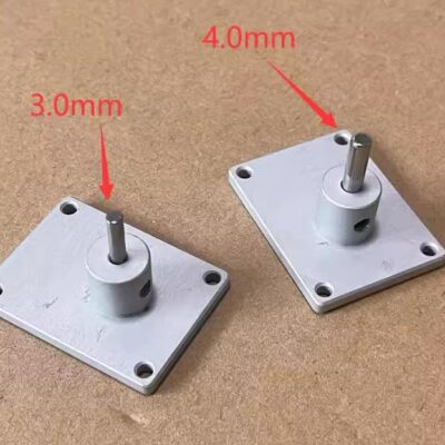 Aluminum Alloy Landing Gear Mounting Base with Adapter Shaft Options 4.0MM & 3.0MM