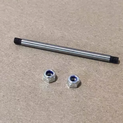 4*65mm Steel Wheel Axle with Threaded Ends